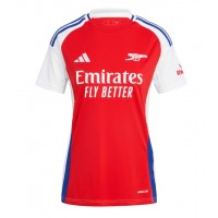 Maglia Calcio Arsenal Ben White #4 Prima Divisa Donna 2024-25 Manica Corta